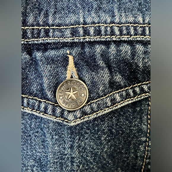 Cherokee Denim Jacket, Sz. M - Picture 6 of 9